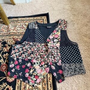 Vintage patchwork vest